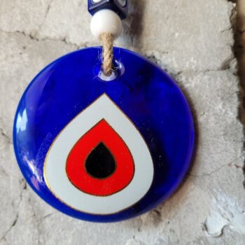 Handmade Glass Red Evil Eye