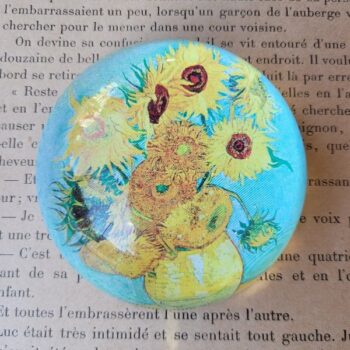 Van Gogh's Sunflowers Paperweight